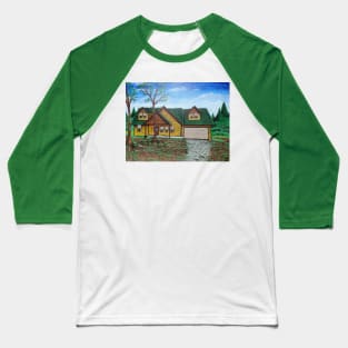 Log Cabin at the Lake Baseball T-Shirt